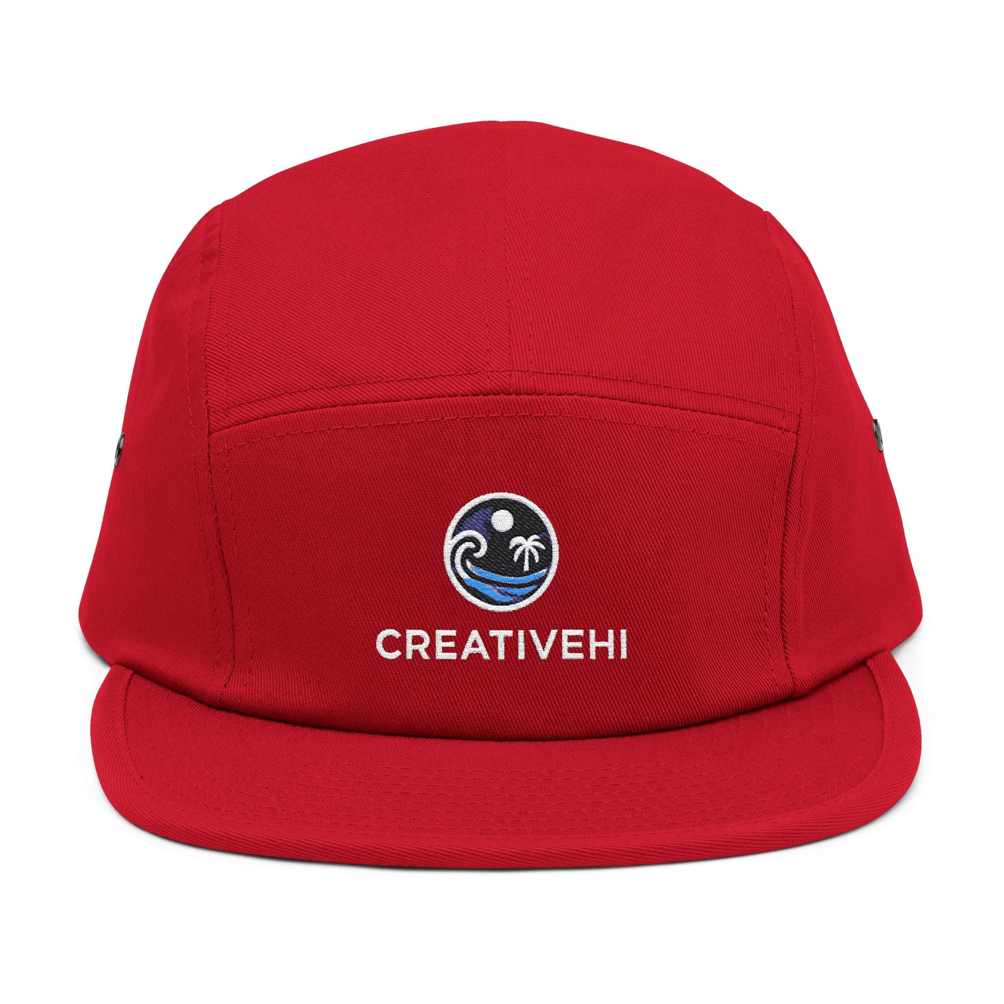Embroidered 5 Panel Cap