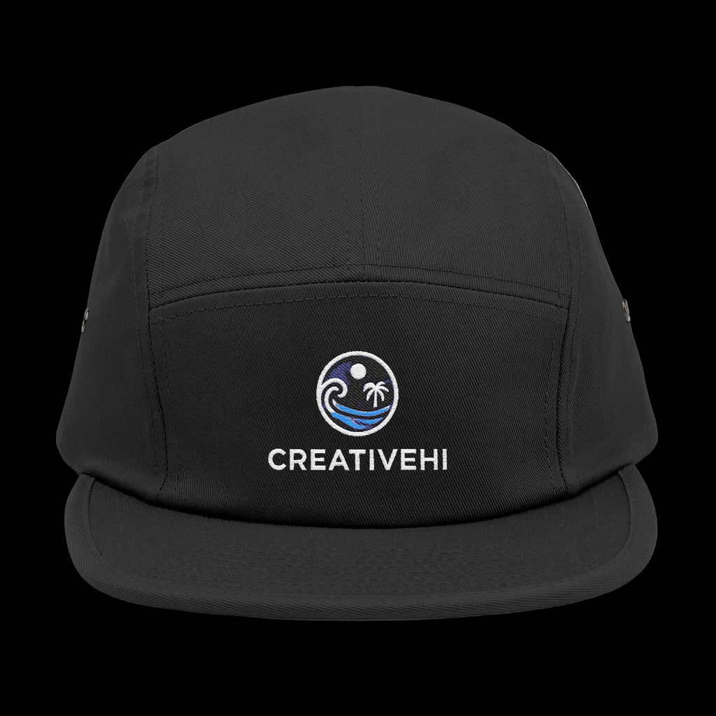 Black cap with 'CREATIVEHI' logo on a white background